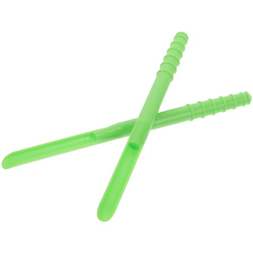 SUPVOX 2pcs Garden Sowing Dispenser Transplanter Plastic Widger Planting Shovel Trowel Hand Dibber for Planting Gardening and Transplanting Green