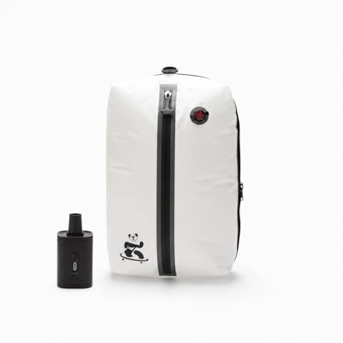 Image of Travel Likes Me Storage Vacuum Bags - Travel Essentials,Clothes Packing,Large Ziplock Bag with Vacuum,AirZip Lock Compression,Backpack Clothing,Space Suction (18 L White and Black-With Air Pump)