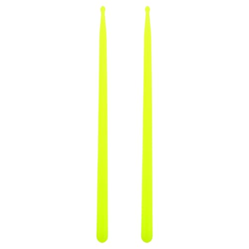 Baquetas Beaupretty, 1 par, verde claro, de plástico no luminoso, con mango antideslizante para práctica y actuación, baquetas ligeras para batería electrónica y jazz miniatura 1
