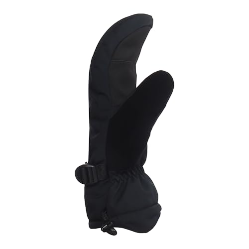 Image of Quiksilver Boy's Mission Mittens - Waterproof & Insulated, Adjustable Cuff, Nose & Goggles Wipe