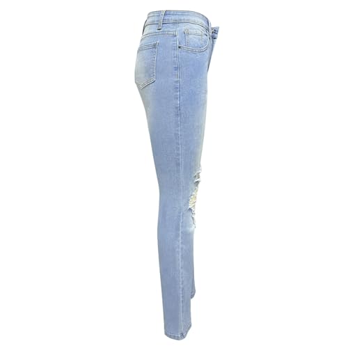Jean évasé déchiré : le denim bootcut confortable qui sublime les femmes - 4
