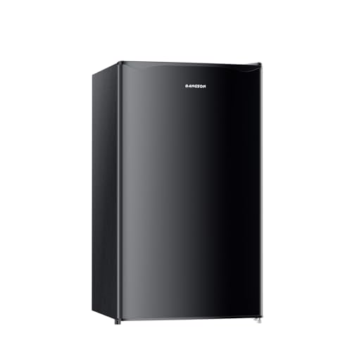 BANGSON Mini Fridge with Freezer, 3.2Cu.Ft, Single Door Small Refrigerator,