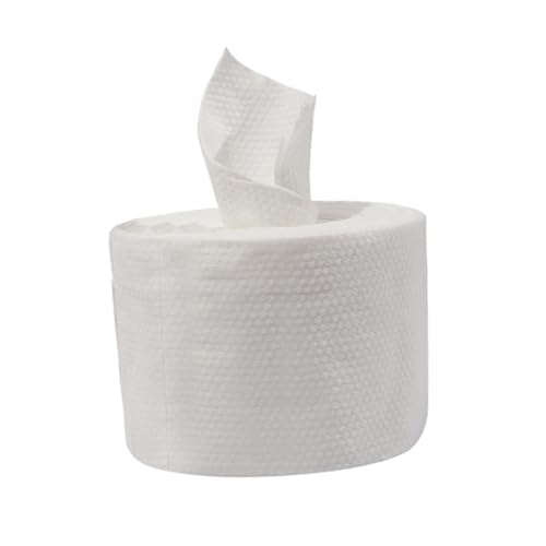 Healvian 使い捨てフェイスタオル 綿 厚手パールストライプ 塗やメイク落としに 適な吸水性 旅行用 家用