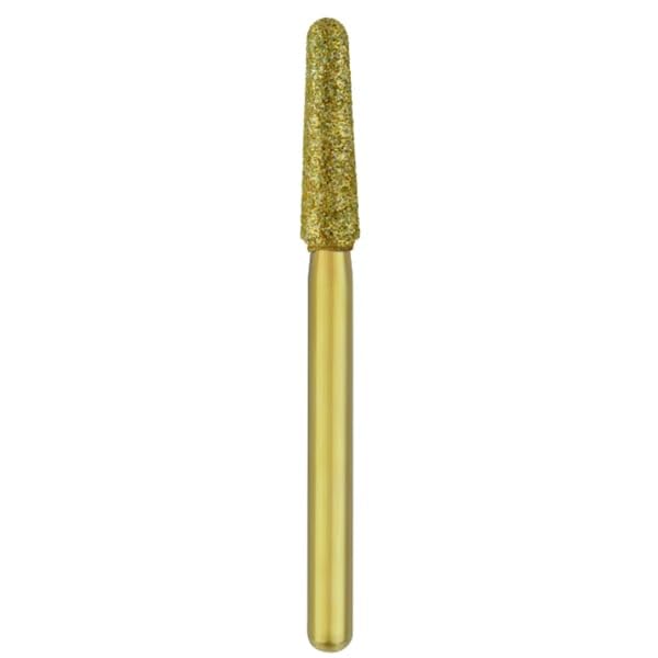 SS White 18178 Great White Z GWZ 856-021M Round End Taper Zirconia Cutting Medium Grit Diamond Burs 5/Pk