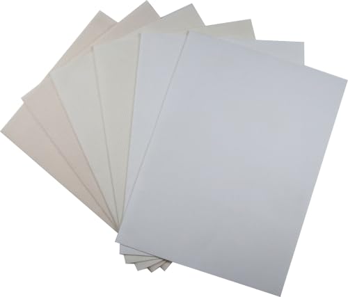 Image of KCS 4 /6 pc of 12 inch x 18 inch(30cmx45cm) 16 Count Cotton Aida Cloth Cross Stitch Fabric (6 pc,White+Antique White+Ecru)