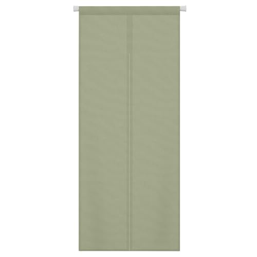 KAMIMORI のれん 遮光 断熱 暖簾 間仕切りカーテン おしゃれ 北欧 ロング 幅85cm 丈200cm 目隠し 防寒 省エネ 間仕切り 防水 プライバシー保護 和風 無地 玄関 ドアカーテン キッチン リビング 飲食店 出入り口 洗える グリーン