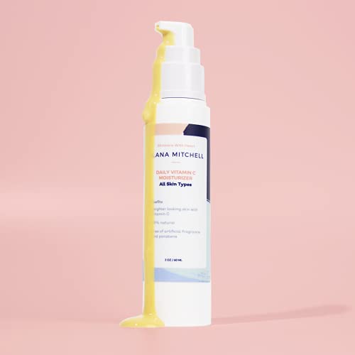 Alana Mitchell Daily Vitamin C Serum For Face – Hydrating Face Moisturizer For Women & Men – Anti Aging Face Serum W/Natural Ingredients – Facial Skin Care Products For All Skin Types (2 Oz) #TOP2