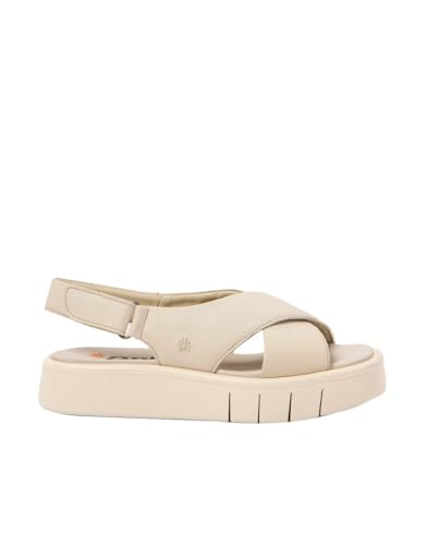 Art 1855 Malaga, Sandalias Planas Mujer, Cream, 41 EU