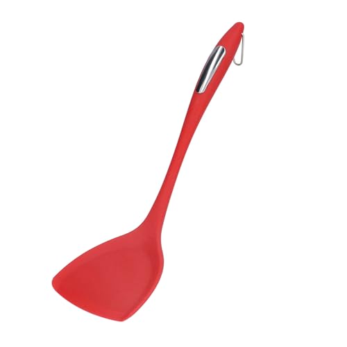 Jeffergarden Espátula de Silicona, Raspador de Cocina Antiadherente, Herramienta de Silicona Flexible para Hornear, Cocinar, Apto para Lavavajillas (rojo)