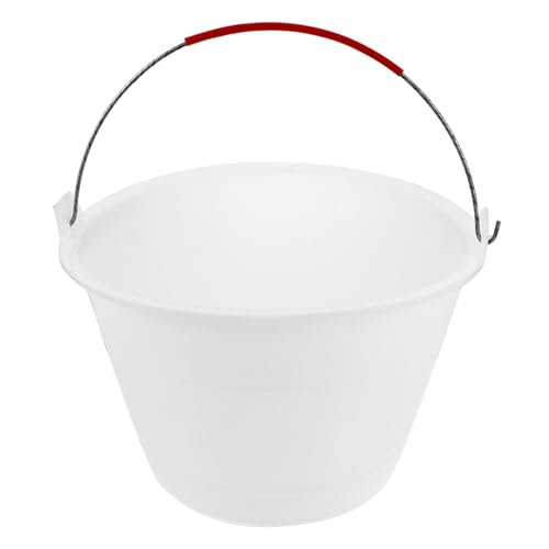 SEWACC Seau Plastique Portable pour Sable et Ciment Seau Vide Renforcé avec Poignée pour Chantier et Usage Domestique