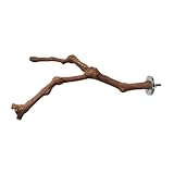 Abaodam Holzspielzeug Für Papagei Vogelspielzeug Für Käfig Kauspielzeug Für Haustier Astspielzeug Für Vogelerziehung Sitzstange Für Papagei-käfig