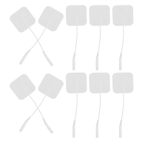 FRCOLOR 24 Piezas Película de descarga eléctrica tipo pin electroestimulación muscular de masaje reutilizables almohadillas de estimulador muscular de varilla