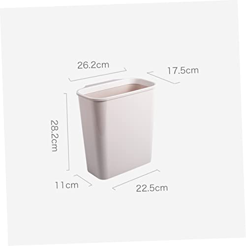 Contenedor de basura rectangular para cocina beige miniatura 2