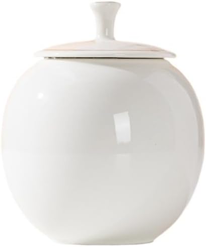 SONGCHAO Sugar Jar Creative Small Round Cans Phnom Penh Ceramic Tea Cans Sealed Candy Nuts Coffee Beans Storage Bottle Food Storage Container Tea Canister (Color : D)