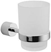 Jaclo 3501-TH-CB Contempo II Glass Cup Holder, Caramel Bronze, Caramel Bronze