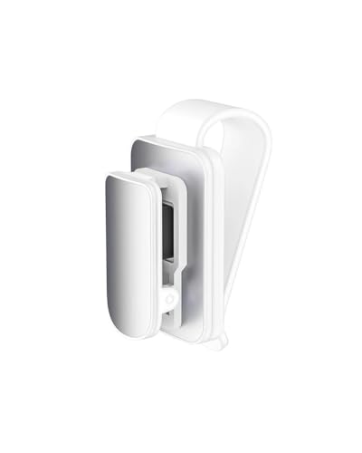 Porte-lunettes de soleil pour voiture blanc argenté au design minimaliste chic