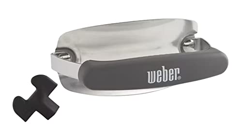 Weber 80672 Charcoal Lid Handle Kit with Shield Charcoal Grills. Fits Some Grills 2015-present. Only Works for lids with 2 Handle Holes in The lid.