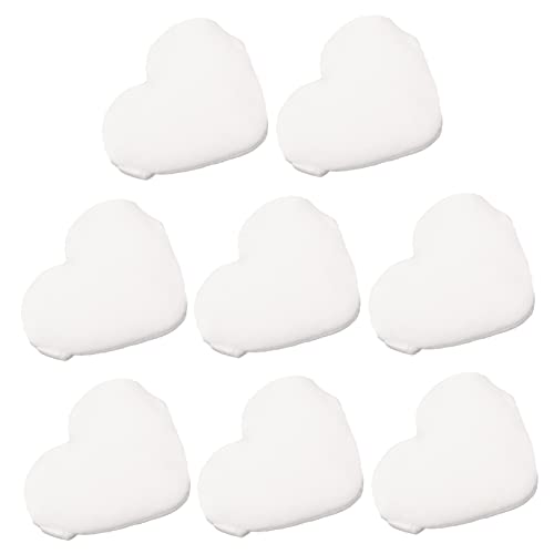 Mikinona Small Setting Powder Puff 8pcs under Eye Powder Puff Heart Shaped Makeup Sponge