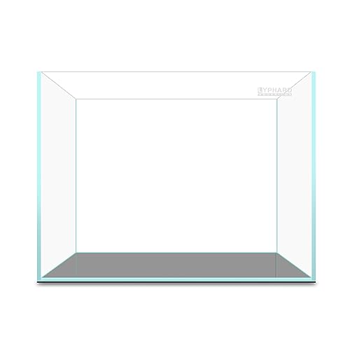Image of LYPHARD AQUARIUMS 15 Gallon Rimless Aquarium, Ultra Clear Glass Low Iron Rectangular Fish Tank L19.6xW13xH13.8 Inches Thickness 6mm with EVA Foam Mat Included