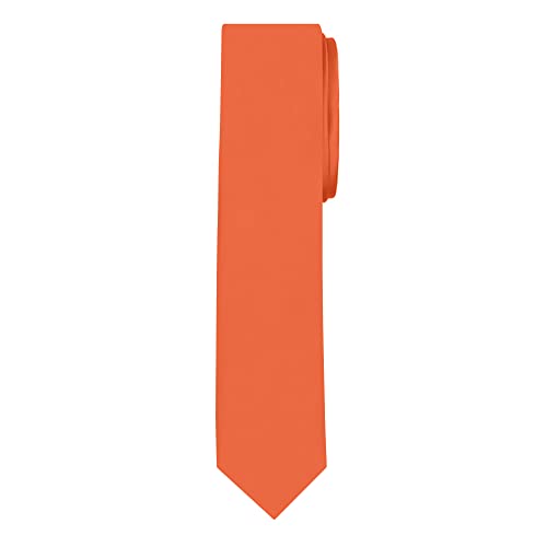 Image of Jacob Alexander Men's Skinny Width 2 inch Solid Color Tie
