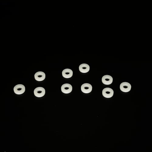 Gracilaria 10PCS RC Boat Drive Shaft Spacer Gasket Motor Shaft Plastic Washer Gasket Sleeve for RC Boat Ship DIY Model Toy Spare Parts (4x9x2mm)