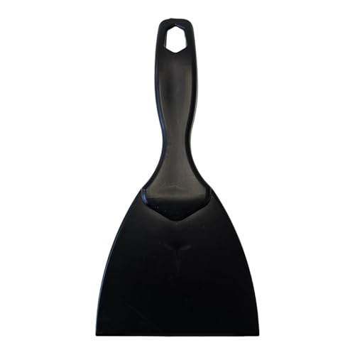Teigspachtel | starr 10 cm | Teigschneider Teigspatel Küchenspatel Dough Scraper für Pizza, Brot und Teig (Schwarz) – Ansicht 3