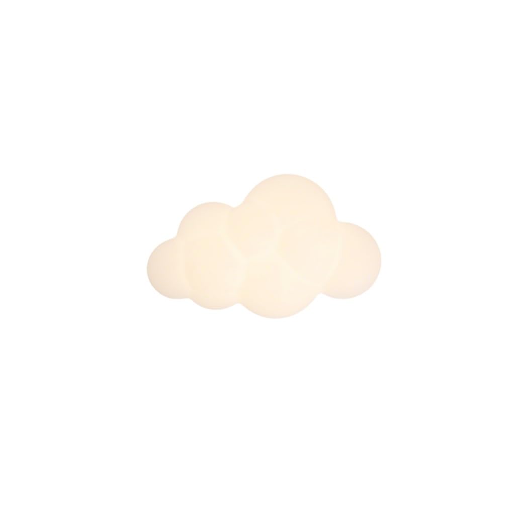 LED Wandleuchte Für Das Bett 3D Wolken Wandlampe Kinderzimmer Mit Cremeweißem PE Schirm 3 Stufig Einstellbare Lichtfarbe Geeignet Für Schlafzimmer Wohnzimmer Babyzimmer Flur Deckenmontage(groß)