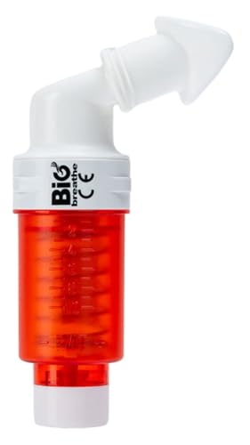 IMT Ejercitador Pulmonar Resistencia Alta(Rojo) BIG BREATHE Mejora tu Capacidad Pulmonar Ideal para Deportistas y Personas con Problemas Respiratorios Facil de Usar Reutilizable Portable