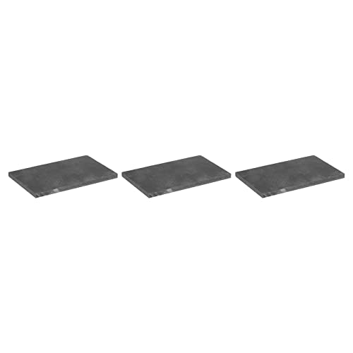 Tool parts Graphite Block Ingot Rectangle Graphite Electrode Plate 100x60x5mm - Pack Of 3