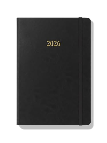 Wykeham's Executive 2026 Daily Journal Planner – US Public Holidays & Format – Customization Available (Black, 8.5"×5.5") - Image 3