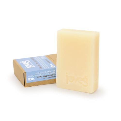 joveg® Pferdeseife Shampoo, Pferde-Pflege, Hautpflege -Bio Shampoo Seife, Reinigung, Pflege, Schweifwäsche, Mähne, Schimmel- Made in Germany, Handgemacht, 140g