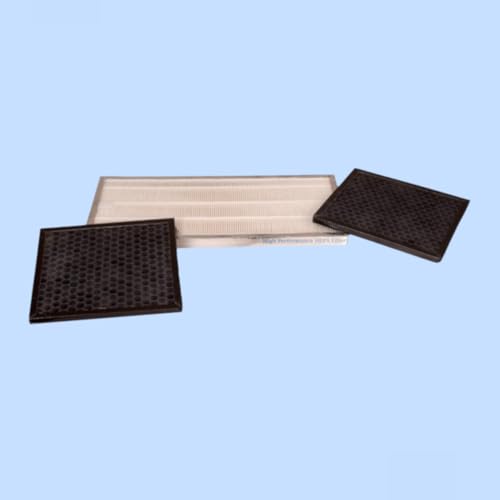 Image of H14 AC Filter Set (1 HEPA + 2 Carbon) - Advance Filtrationfor Split AC - Transform Your Split AC into an Air Purifier to Protect Against Allergens I Ultrafine Dust I Smoke I Pollen and Virus.