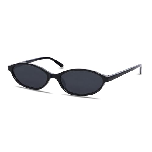 CHAOSELF Gafas de Sol Ovaladas Retro para Mujer Ligera Estilo Vintage Años 90 Slim Protección UV400