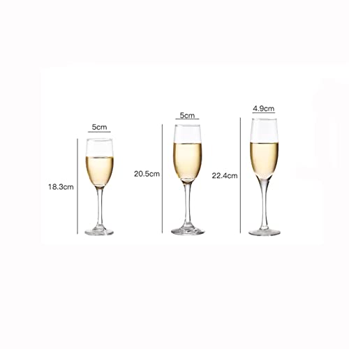 Flauta de champán soplada a mano copas de cristal para bodas y hogar 3