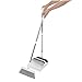 minkissy 1set Handle Soft Bristle Broom and Dustpan Household Cleaning Easy to Use Dust Pan and Broom for Efficient Floor Maintenance