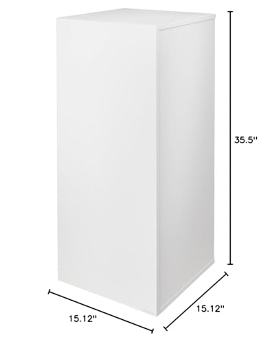 Image of HelloReef 15 Gallon Aquarium Stand - Modern Design, Sturdy Build, Water Resistant Premium Finish, Storage Shelfs Included for Freshwater and Saltwater Tanks (White)