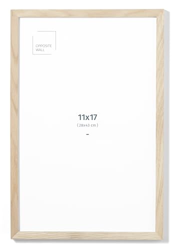 Opposite Wall - 11x17 in - Natural Solid Oak Wood