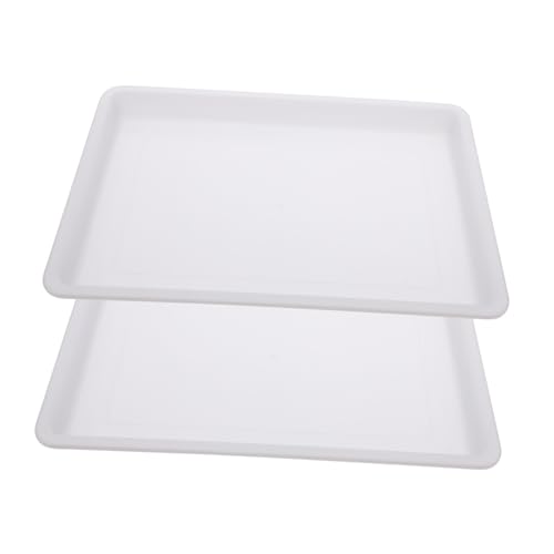 UKCOCO 2 Piezas Bandejas de Plástico para Pintura Bandejas Apilables Duraderas para Almacenamiento de Pigmentos Accesorios de Dibujo con Agua para Artistas y Estudiantes