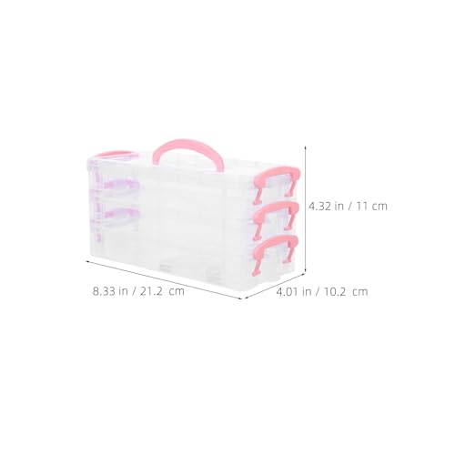 Boîte de rangement pour pinceaux et crayons avec compartiments en PP - 3