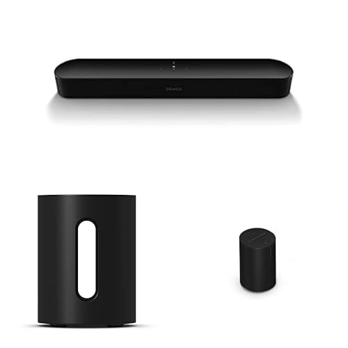 Sonos Pack Home cinéma 5.1 Beam + Sub Mini + 2X Era 100 SL (Noir)