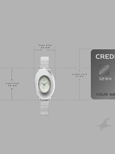 Image of Fastrack Vyb Runway with Quartz Analog Light Green Dial Steel Stainless Steel Strap Watch for Girls - FV60121SM01W