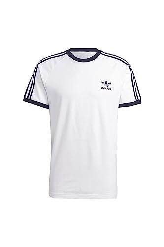adidas 3-Stripes tee T-Shirt, White, L Men's
