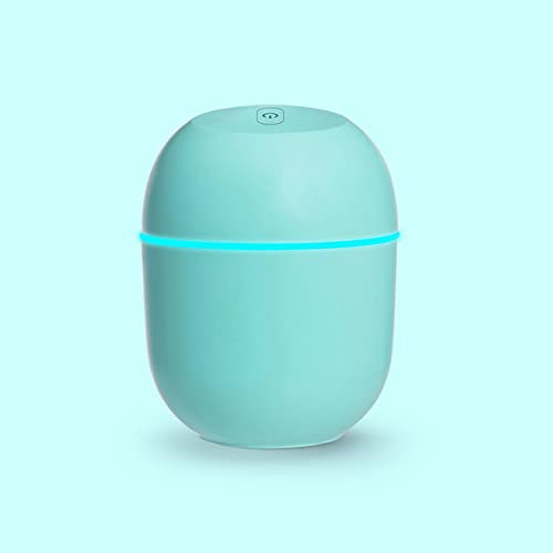 Mini humidificador ultrasónico portátil 220ml color azul miniatura 2