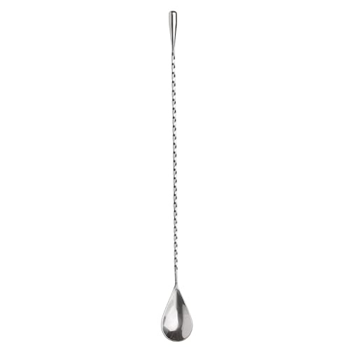 HIC Kitchen Bar Cocktail Mixing Spoon, 18/8 Stainless Steel, 12-Inches