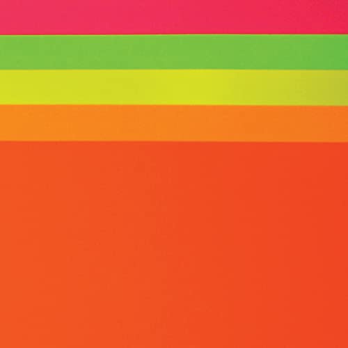 Ucreate Neon Poster Board, 5 Assorted Colors, Neon, 11" X 14", 5 Sheets #TOP2