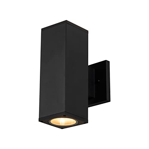 C Cattleya Aluminum Outdoor Wall Light Modern Outdoor Wall Lantern Sconce Matte Black Exterior Up Down Light Fixtures For Front Porch Garage Patio Hallway thumb #3