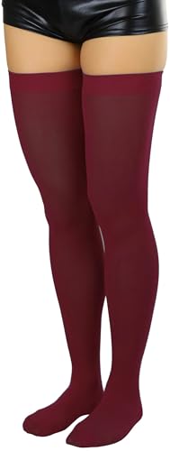 Image of ToBeInStyle Women's Nylon Thigh High Schoolgirl Opaque Stockings