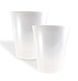 Vaso sidra plástico reutilizable. Color Translúcido. Cantidad 75 Unids/Bolsa 25. Cap. 480ml. Fabricados en plástico polipropileno inyectado (PP).