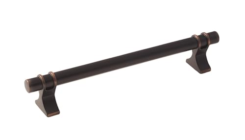 Image of Amerock | Cabinet Pull | Oil Rubbed Bronze | 6-5 /16 inch (160 mm) Center to Center | Davenport | 1 Pack | Drawer Pull | Drawer Handle | Cabinet Hardware