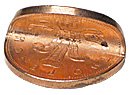 2 Pence Silver Shifter pièce de magie truquée en argent pour close-up
